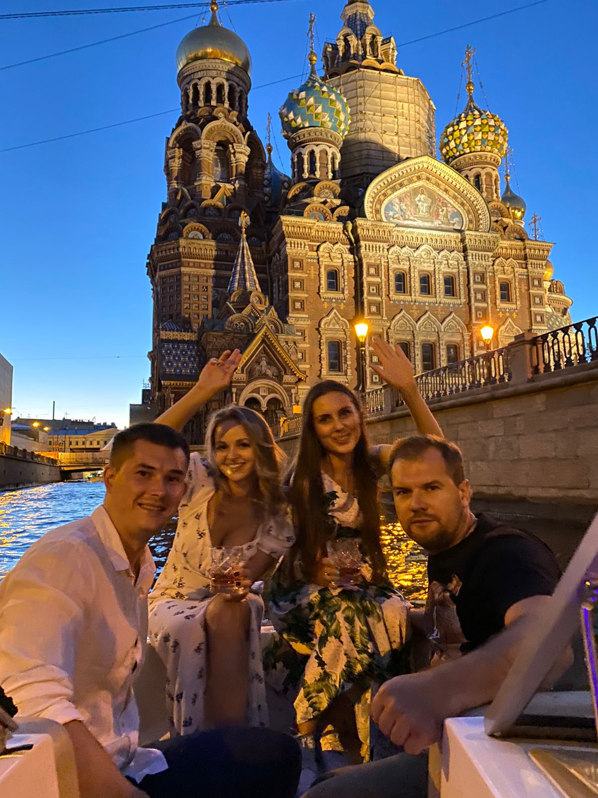 Развод мостов - на катере