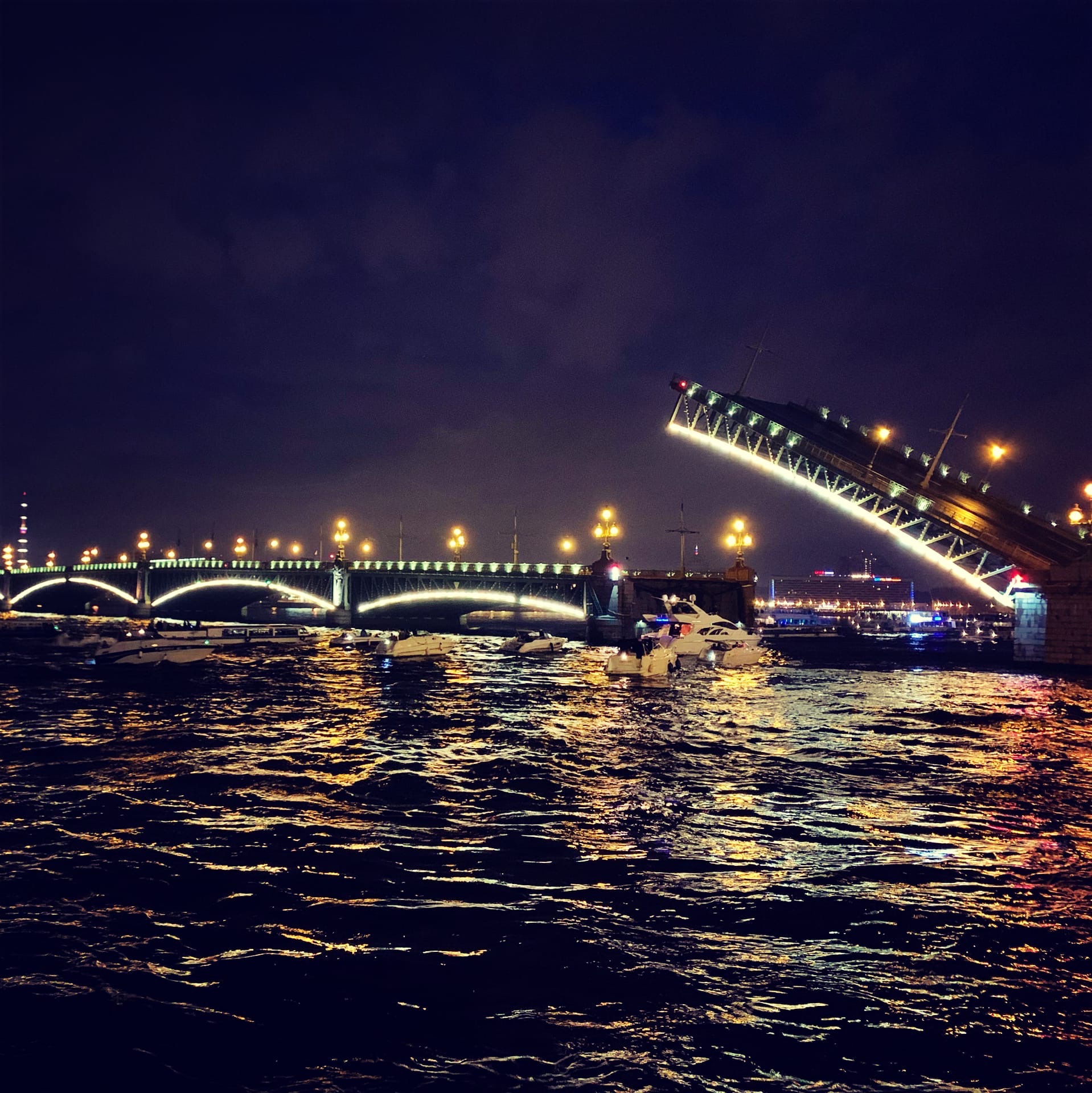 Развод мостов на катере - c профессиональным гидом