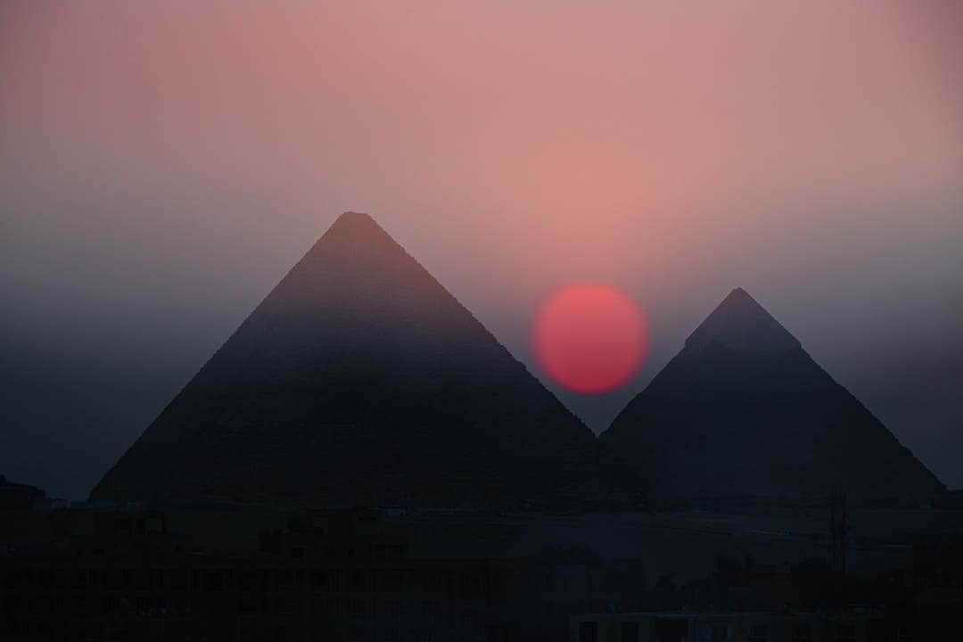 Расположение пирамид на карте