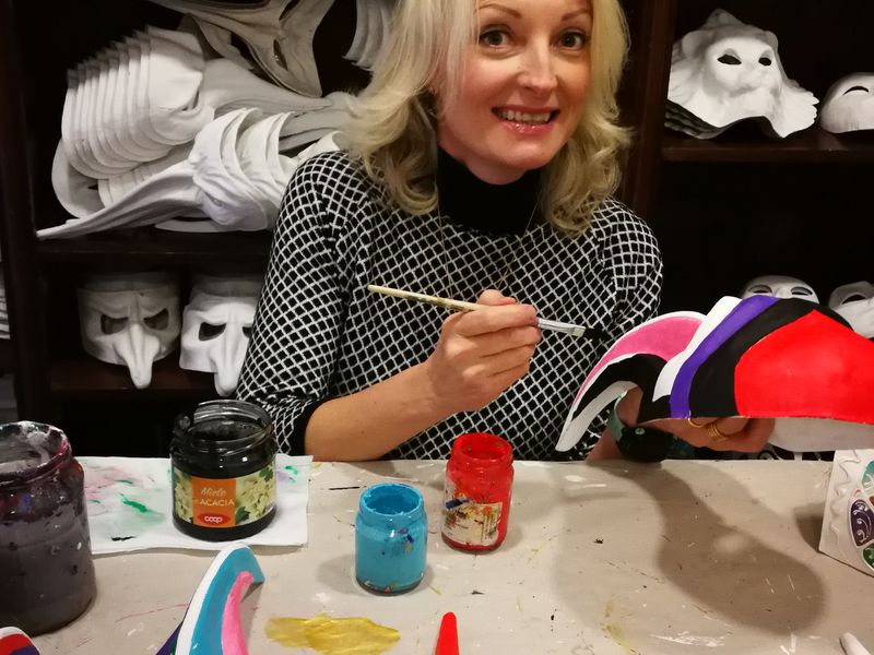 Венецианская маска — мастер-класс для взрослых и детей (6/7)