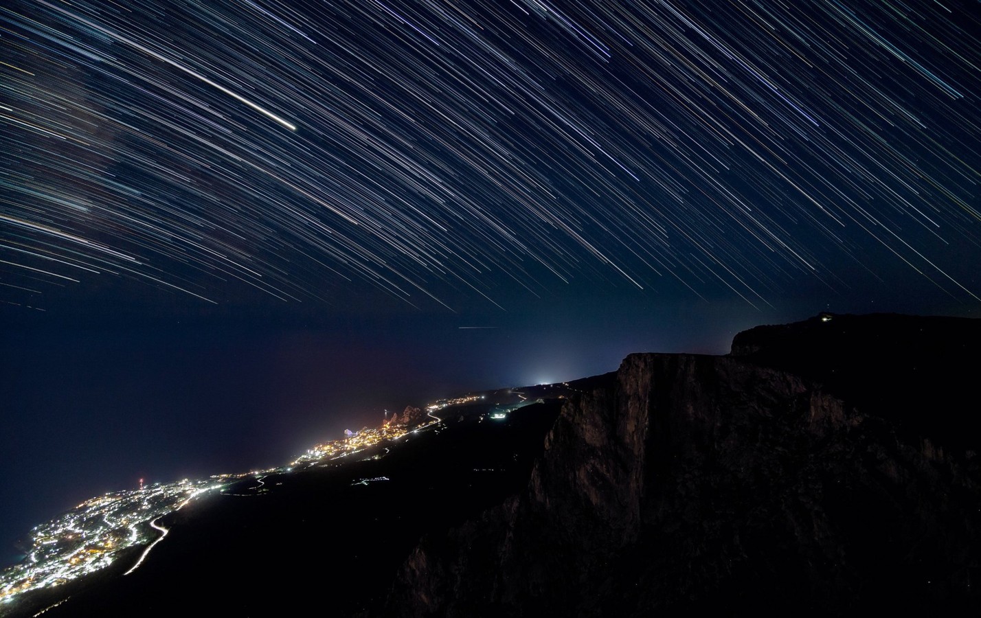 Закат на Короне Ай-Петри из Симферополя