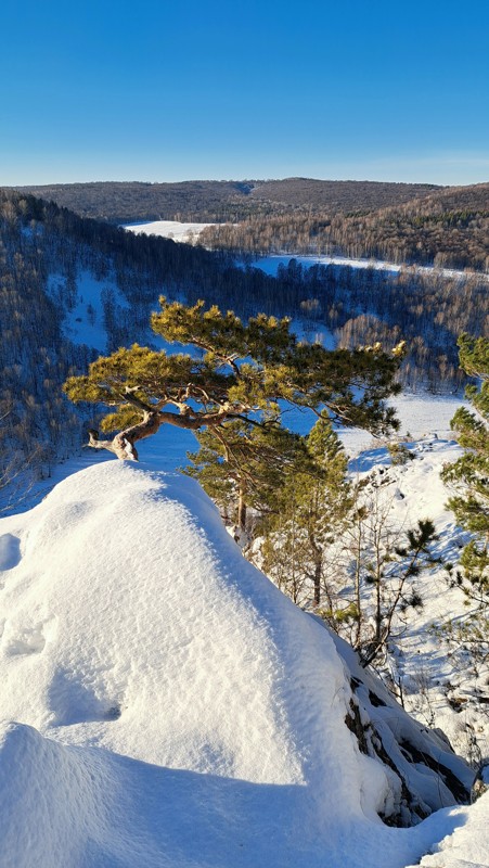Гумеровское ущелье и шихан Торатау из Уфы