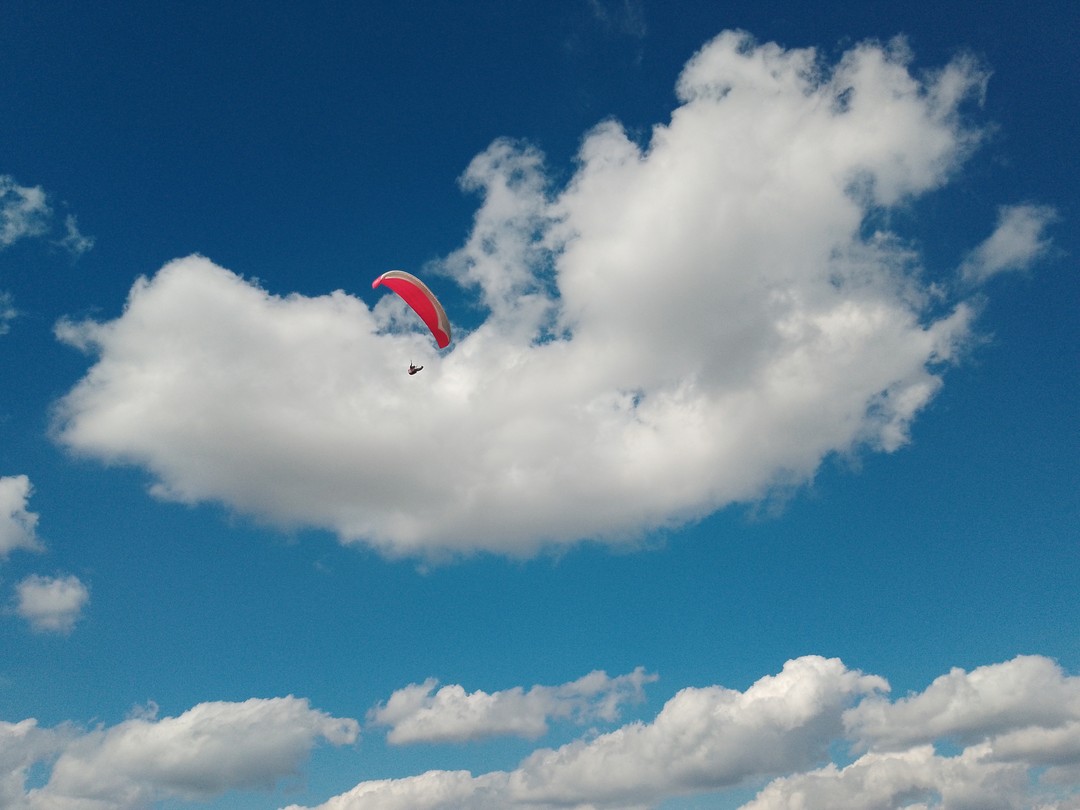 Полёт на параплане над горами (Елена)