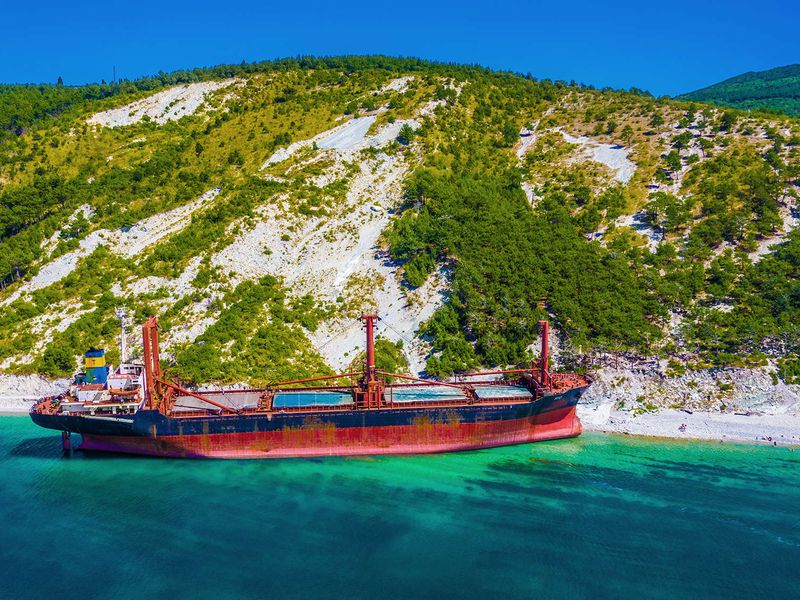 Морская прогулка к сухогрузу РИО (6/9)