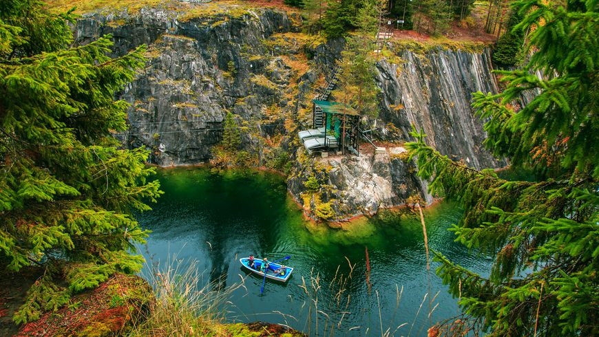 Рускеала и водопады Южной Карелии (из Санкт-Петербурга)