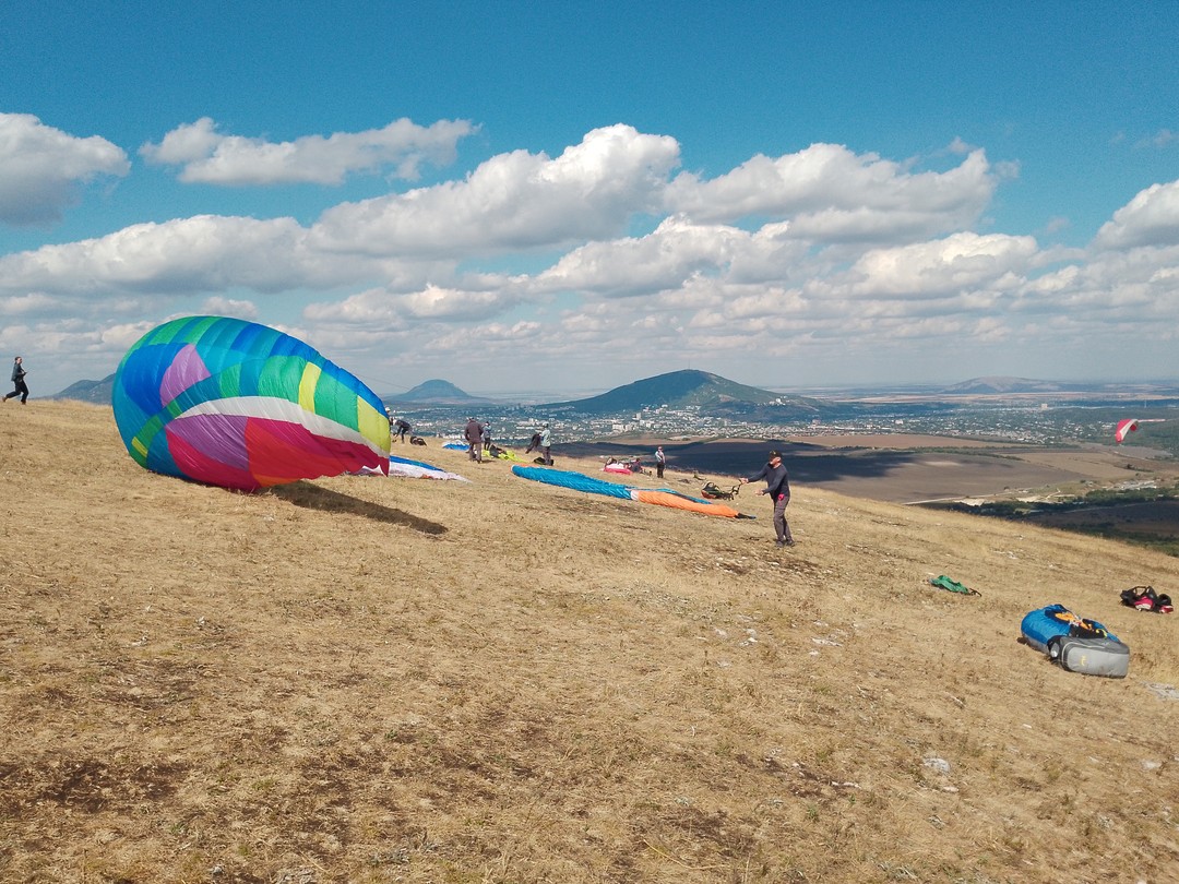 Полёт на параплане над горами (Елена)