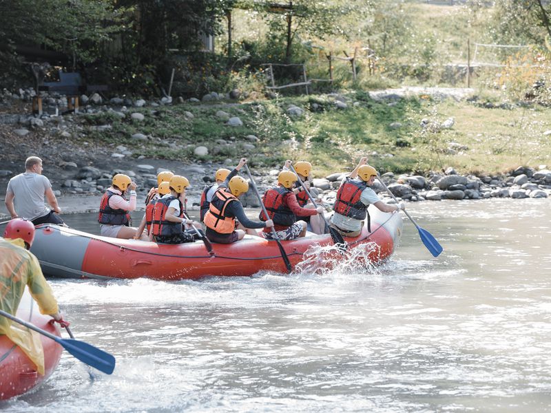Групповой рафтинг по горной реке Мзымта (7/7)